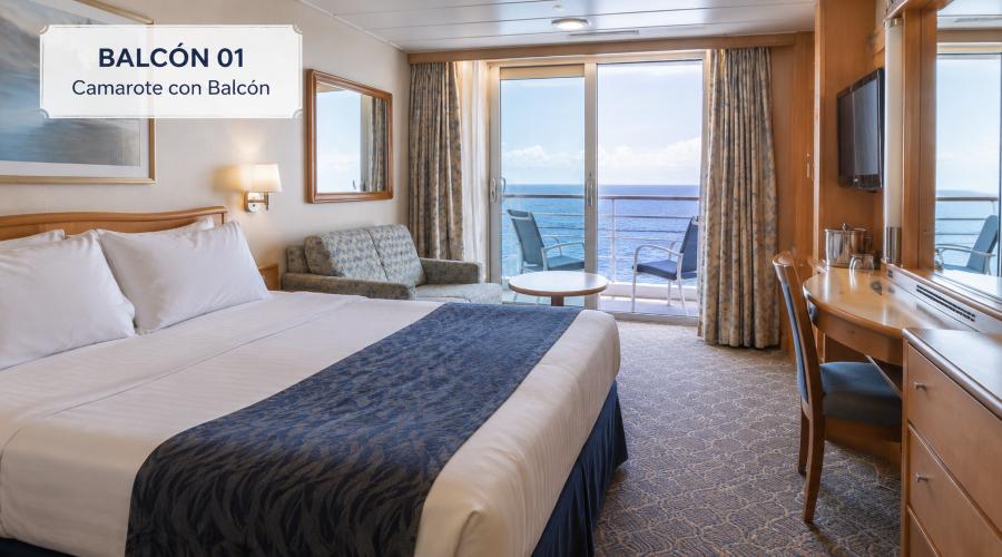 Camarote con balcón en Grandeur of the Seas